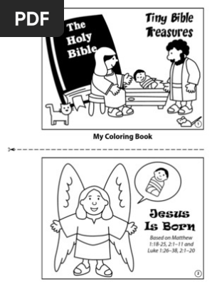 Coloring Book Jesus Is Born Saint Joseph Biblical Magi
