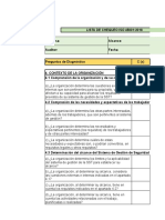 Diagnostico Lista de Chequeo Iso 45001