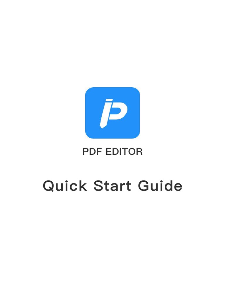 PDF Editor Quick Start Guide | PDF