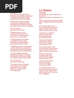 Letra de la canción 