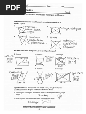 6-5 Practice Wks - Answers | PDF