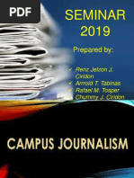 Seminar 2019: Prepared by