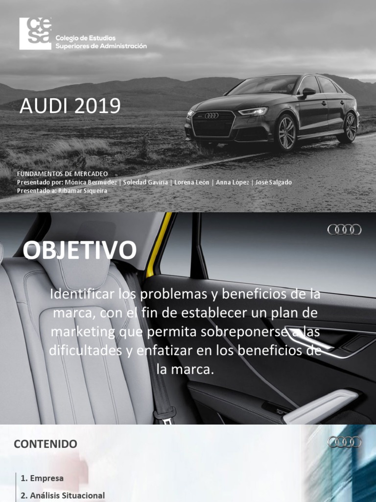 Audi 2019 Plan De Mercadeo 2 Audi Marca