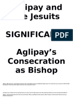Aglipay and The Jesuits