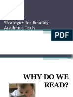 Strategies For Reading Academic Text