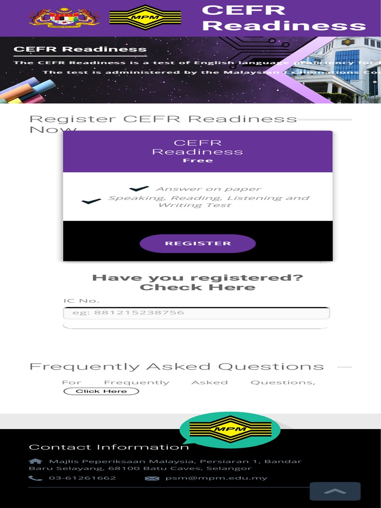 CEFR Readiness Registration PDF