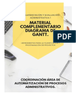 Lectura Complementaria Cronograma de Actividades y Diagrama de Gantt