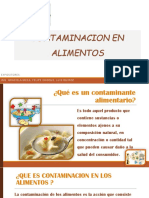 Contaminacion en Alimentos