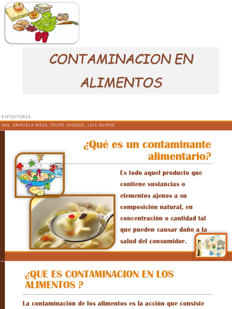 Tipos y Causas de Contaminación Alimentaria | PDF | Heces | Alimentos