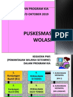 Cakupan Program Kia Januari S/D Oktober 2019: Puskesmas Wolasi