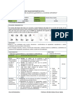 Regularidades en patrones geométricos y sucesiones aritméticas