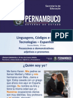 Possessivos e Demonstrativos Adjetivos e Pronomes