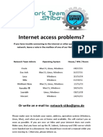 Internet access trouble? Contact network admins