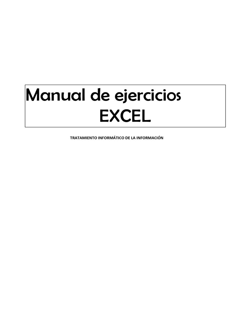 MANUAL DE EXCEL 2010 PDF CON EJERCICIOS visual data 7