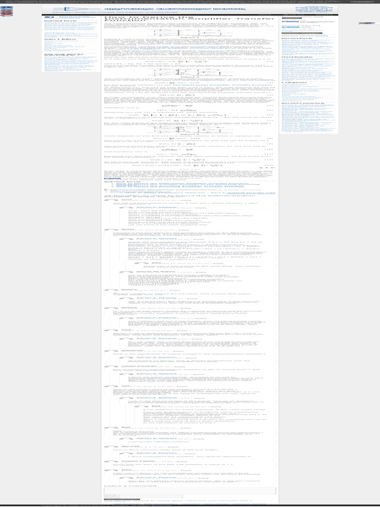 How To Derive The Instrumentation Amplifier Transfer Function PDF
