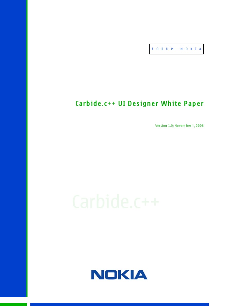 Carbide.c++ UI Designer WP v1 0 en | PDF | User Interface | Graphical ...