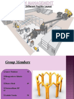 Comparative Study of Different Facility Layout