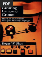 Creating Language Crime | PDF | Forensic Science | Interrogation