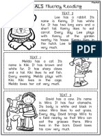 Year 1 Reading Fluency Task PDF