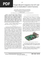 Analysis of Single-Board Computers for IoT and IIoT Solutions in Embedded Control Systems