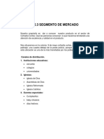 Ii.2.3 Segmento de Mercado: Canales de Distribución. 1. Instituciones Educativas