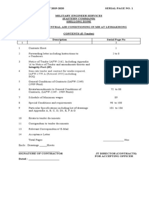 Tender Doc PDF, PDF, Money