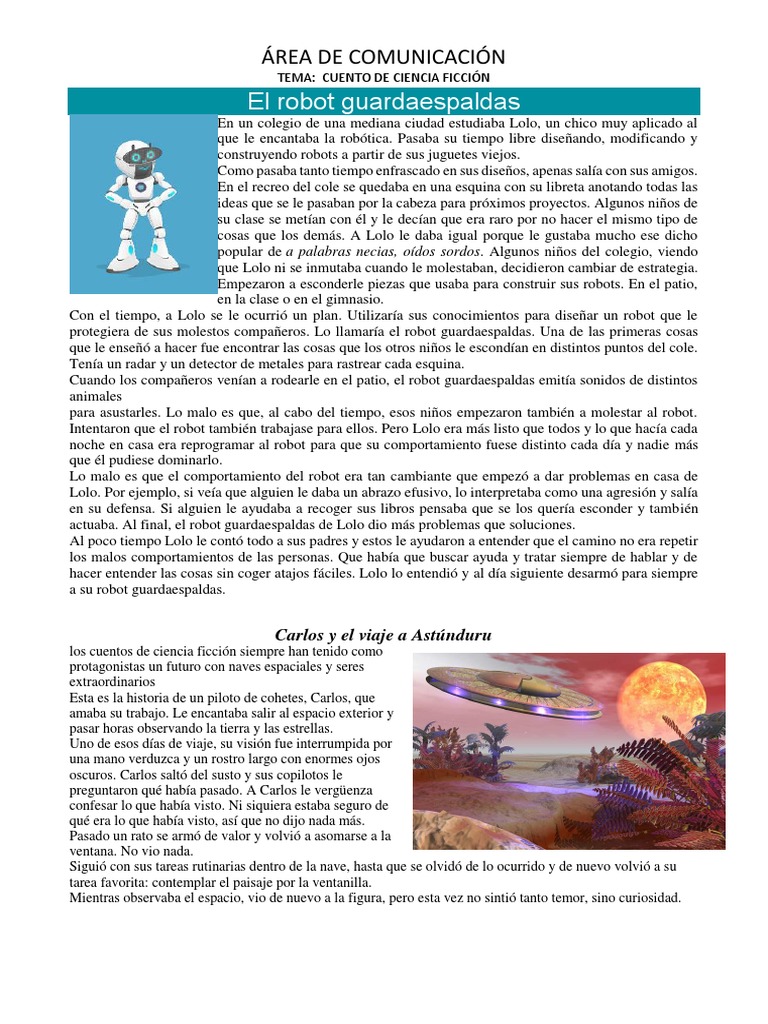 El Robot Guardaespaldas | PDF | Astronave | Robot