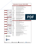 Calendario Escolar 2019-2020 Tecnológico Huauchinango