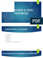 Concrete & Steel Properties