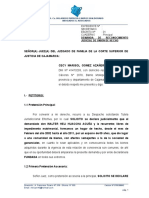 Expediente Nº: Secretario: Escrito Nº: 01 Cuaderno: Principal