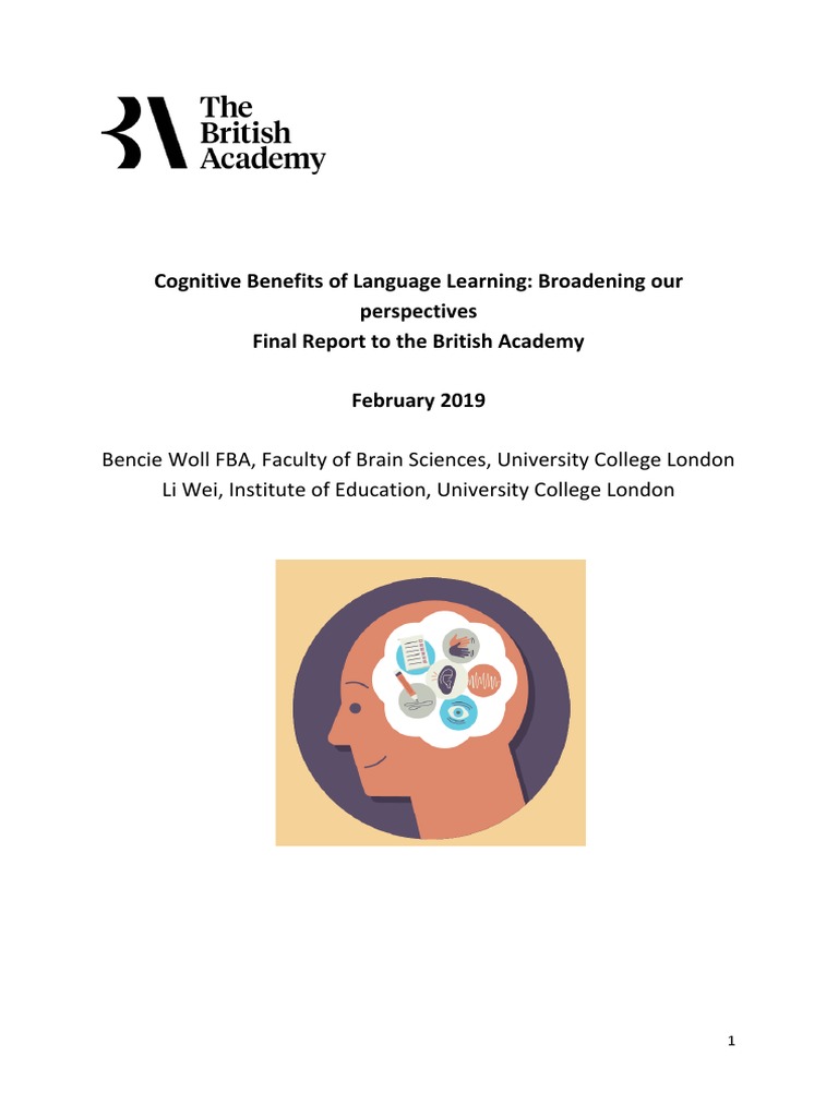 Cognitive Benefits of Language Learning | PDF | Multilingualism | Sign ...