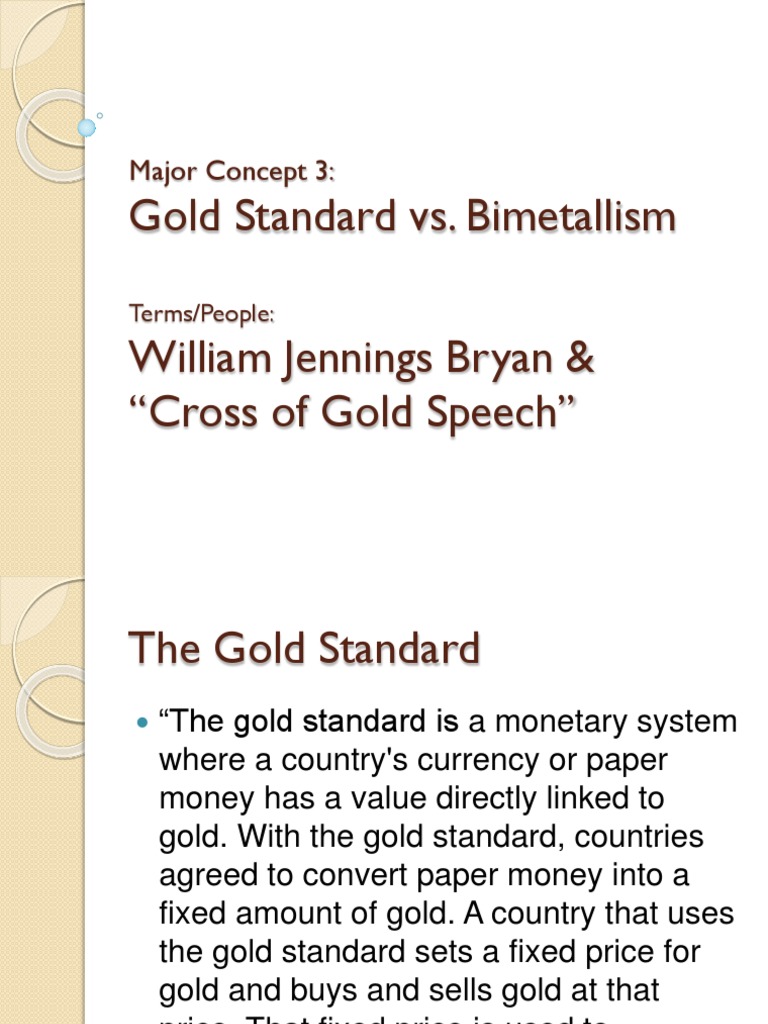 Bimetallism vs. Gold Standard Explained | PDF