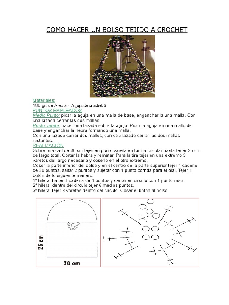 Bolso Tejido A Crochet | PDF | Naturaleza