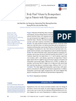 Estimation of Body Fluid Volume by Bioimpedance Spectroscopy in Patients With Hyponatremia