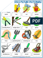 Gardening Tools Vocabulary Esl Picture Dictionary Worksheet For Kids