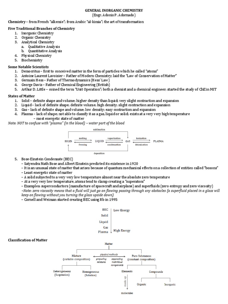 General Inorganic Chemistry Notes | PDF | Nuclear Physics | Atomic Nucleus