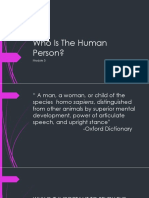 Who Is The Human Person