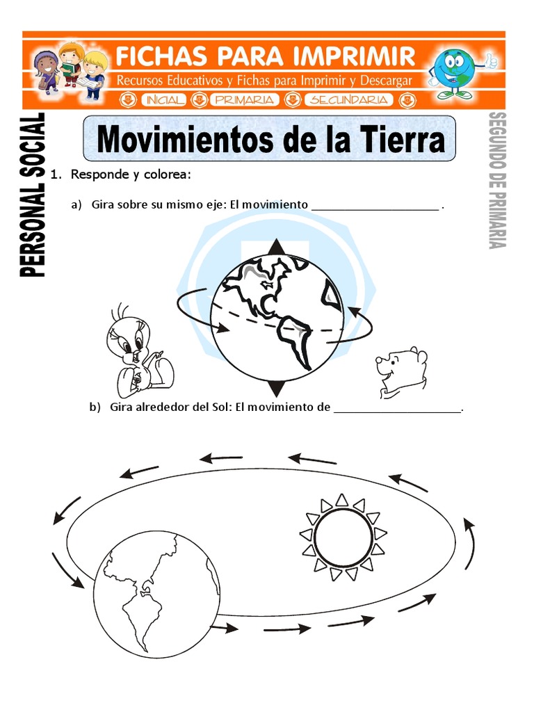 Movimientos de la Tierra para Niños | PDF | Naturaleza
