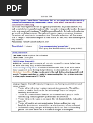 esa lesson plan