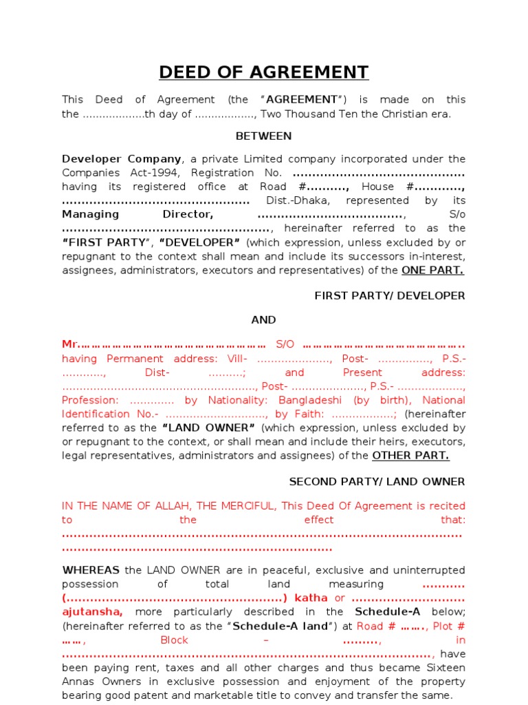 Joint Venture Development Agreement | PDF | Ownership | Property