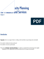 Strategic Capacity Planning For Products and Services