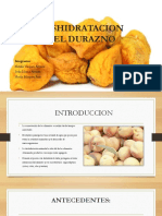 Deshidratacion Durazno