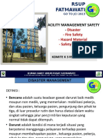 Facility Management Safety - : Disaster - Fire Safety - Hazard Material - Safety Security