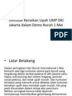 Tuntutan Kenaikan Upah UMP DKI Jakarta Dalam Demo