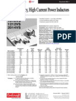 High Frequency, High Current Power Inductors