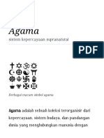 Agama - Wikipedia Bahasa Indonesia, Ensiklopedia Bebas PDF