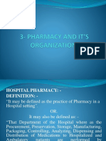 3 - Pharmacy and Its Organization