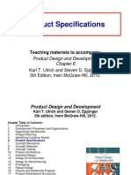 Product Specifications: Teaching Materials To Accompany