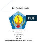 Tugas Port Terminal Operation: Politeknik Bumi Akpelni Semarang Ta 2018/2019