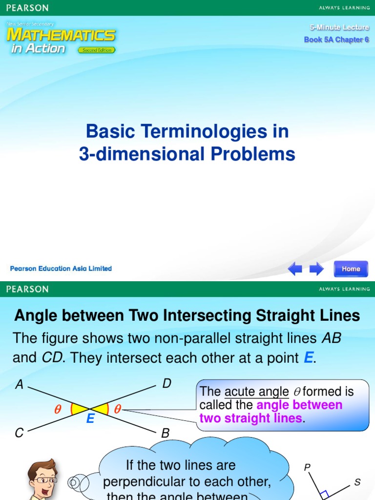 Angle Between Planes in 3D Geometry | PDF | Line (Geometry) | Angle
